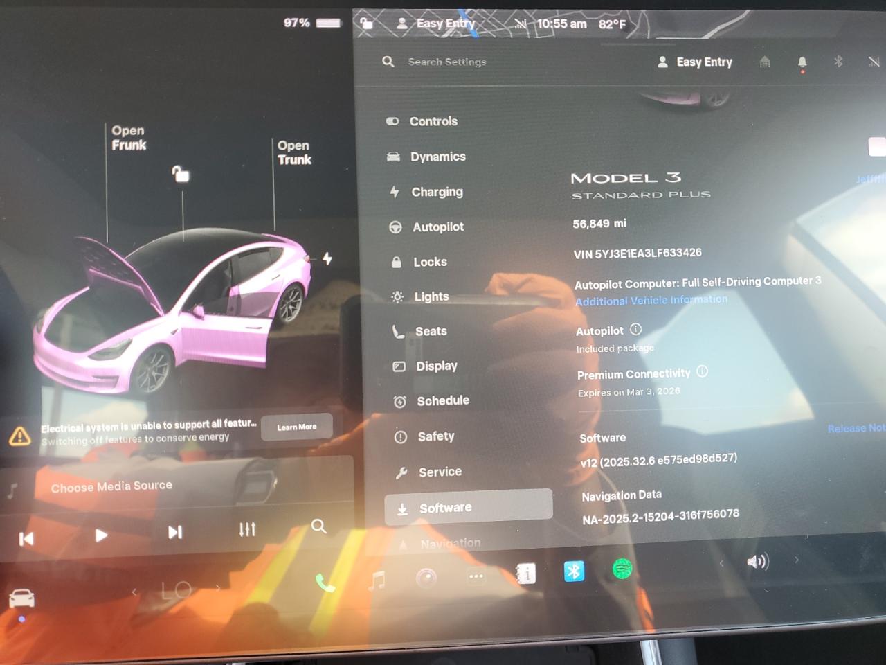 2020 Tesla Model 3 VIN: 5YJ3E1EA3LF633426 Lot: 87035315