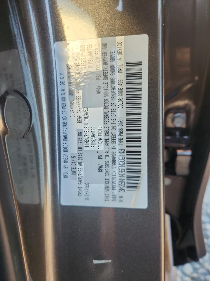 2015 Mazda 3 Grand Touring VIN: 3MZBM1M76FM209143 Lot: 86885255