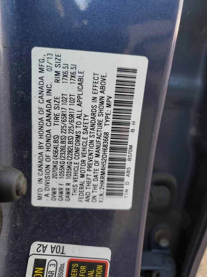 2013 Honda Cr-V Ex VIN: 2HKRM4H52DH683668 Lot: 85932825