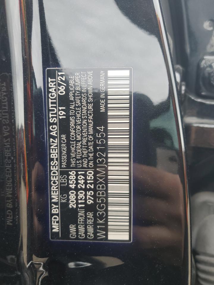 2021 Mercedes-Benz A 35 Amg VIN: W1K3G5BBXMJ321554 Lot: 90792305