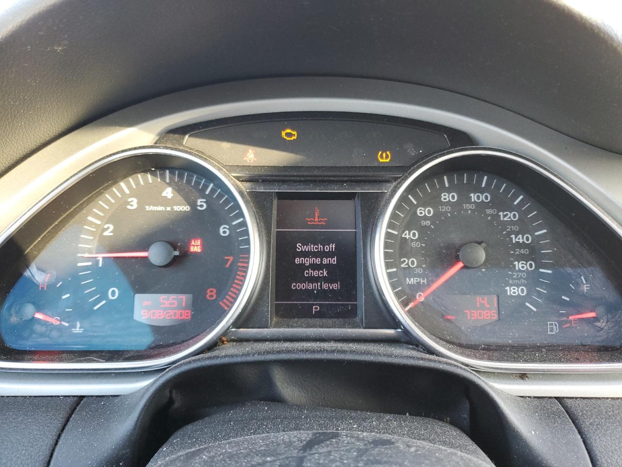 2009 Audi Q7 3.6 Quattro Premium S-Line VIN: WA1EY74L19D026733 Lot: 82767825