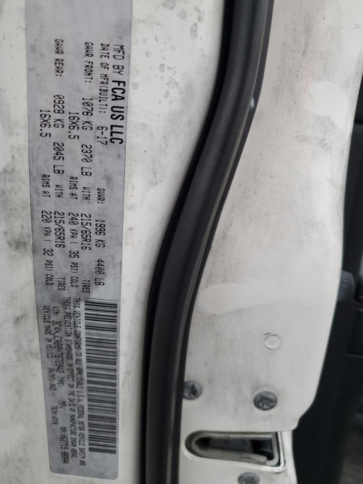 2017 Jeep Compass Sport VIN: 3C4NJCAB8HT672942 Lot: 90732045