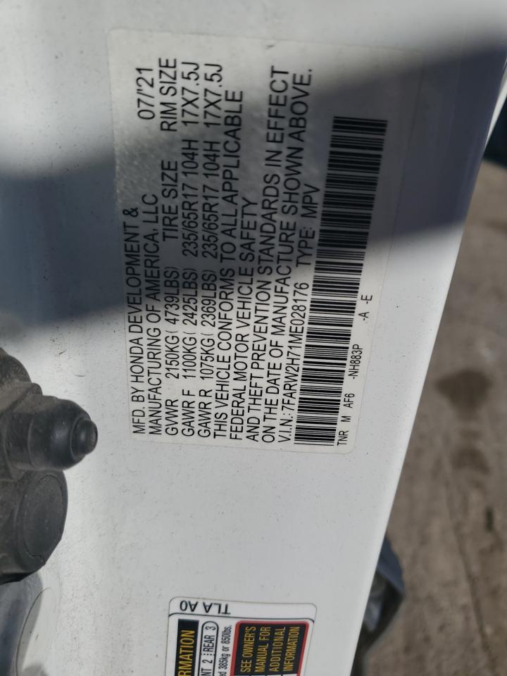 2021 Honda Cr-V Se VIN: 7FARW2H71ME028176 Lot: 86999915