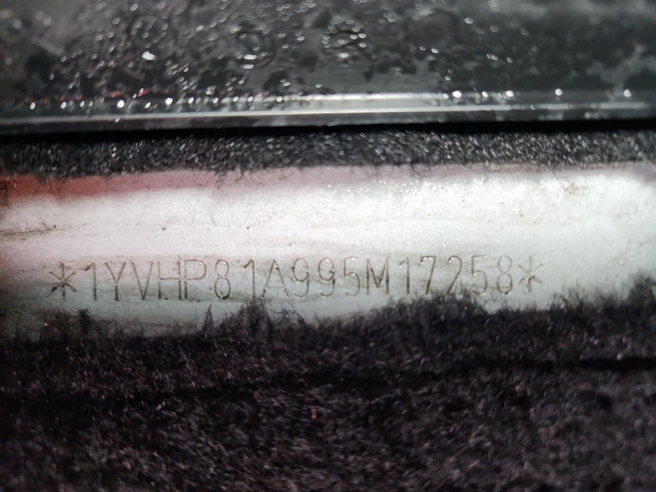 2009 Mazda 6 I VIN: 1YVHP81A995M17258 Lot: 87023745