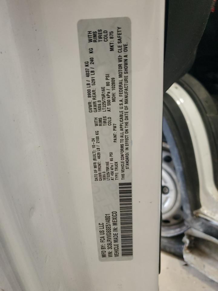 2025 Ram Promaster 2500 2500 Standard VIN: 3C6LRVVG6SE514801 Lot: 84641505
