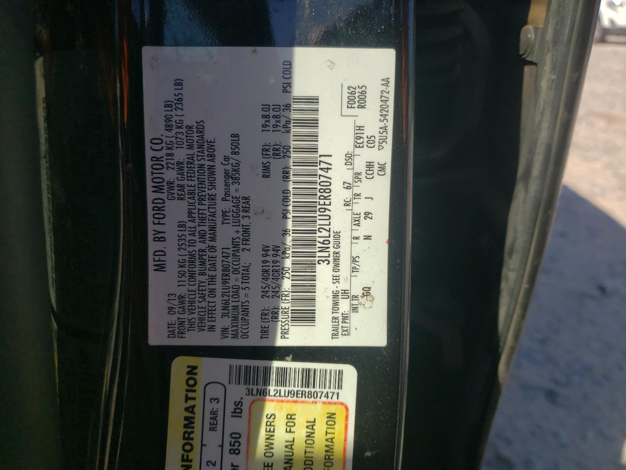 2014 Lincoln Mkz Hybrid VIN: 3LN6L2LU9ER807471 Lot: 87200955