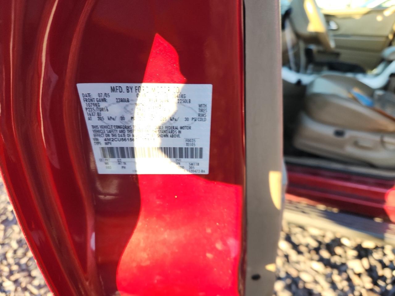 2006 Mercury Mariner VIN: 4M2CU56156DJ07815 Lot: 89642415