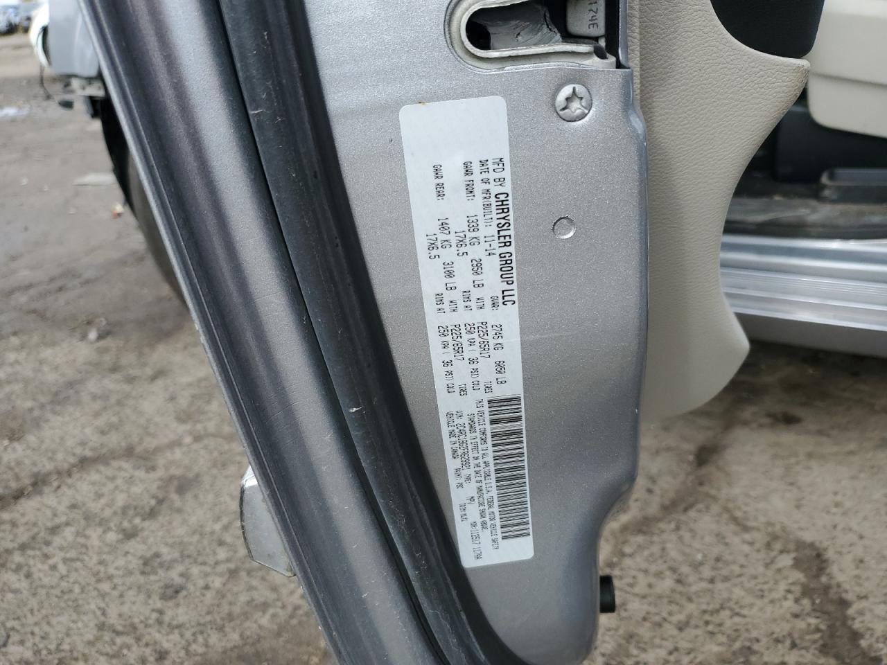 2015 Chrysler Town & Country Touring VIN: 2C4RC1BG2FR629921 Lot: 86801415
