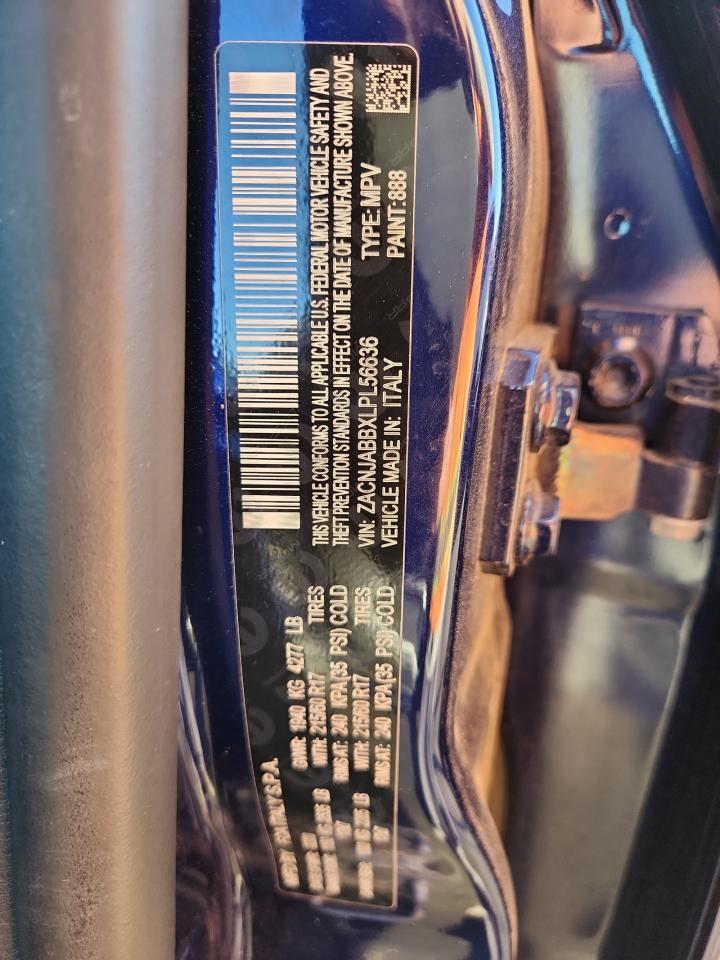 2020 Jeep Renegade Latitude VIN: ZACNJABBXLPL56636 Lot: 84965375