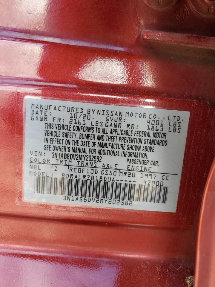 2021 Nissan Sentra Sr VIN: 3N1AB8DV2MY202582 Lot: 85338045