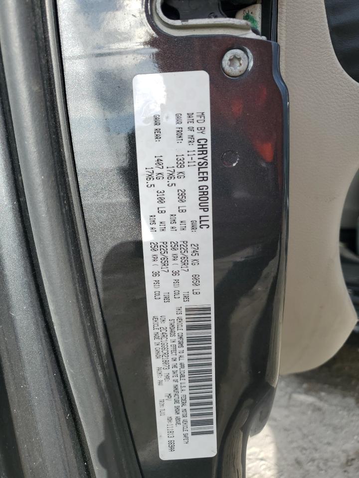 2012 Chrysler Town & Country Limited VIN: 2C4RC1GG6CR218073 Lot: 84699485