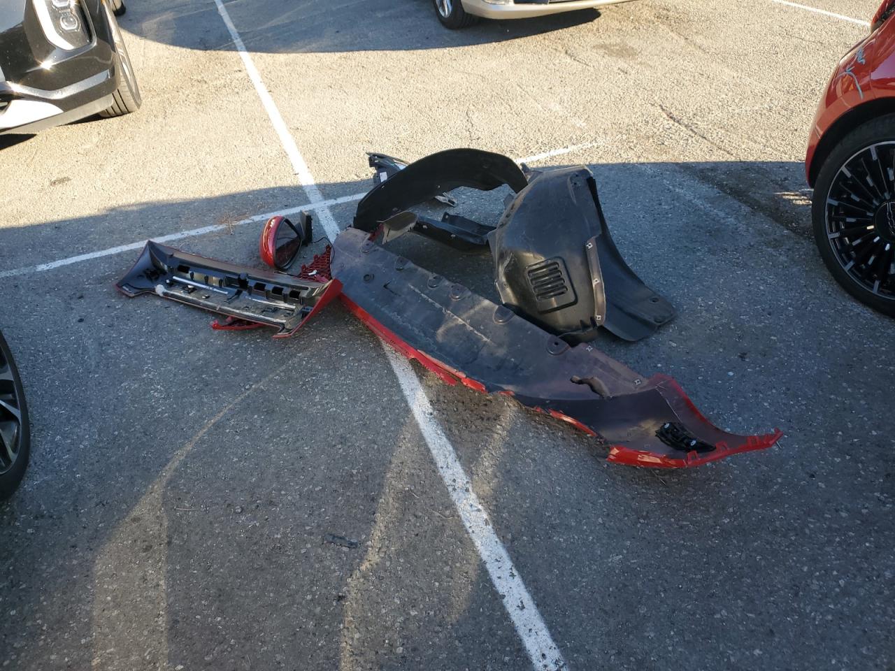 2024 Fiat 500 E Red VIN: ZFAFFAA47RX213815 Lot: 87045965