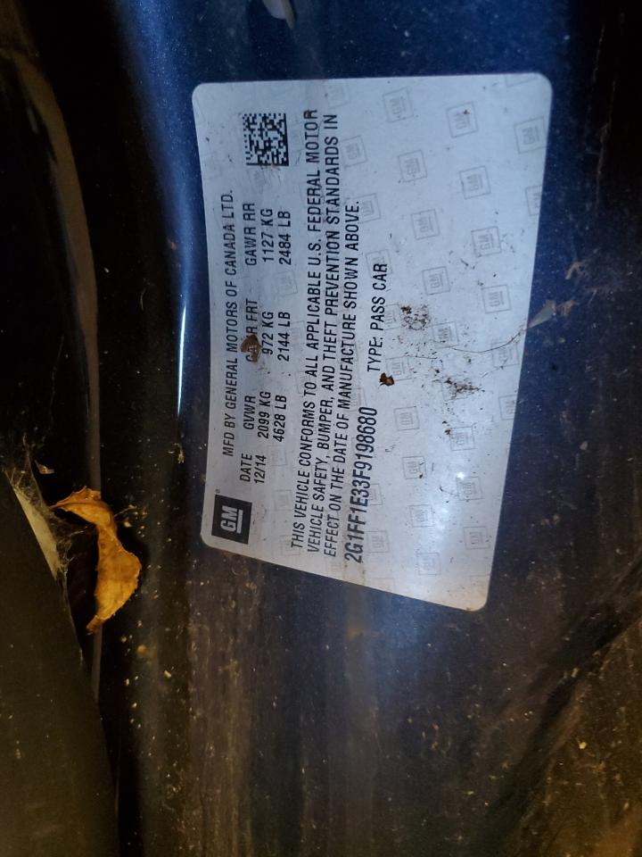 2015 Chevrolet Camaro Lt VIN: 2G1FF1E33F9198680 Lot: 82271195