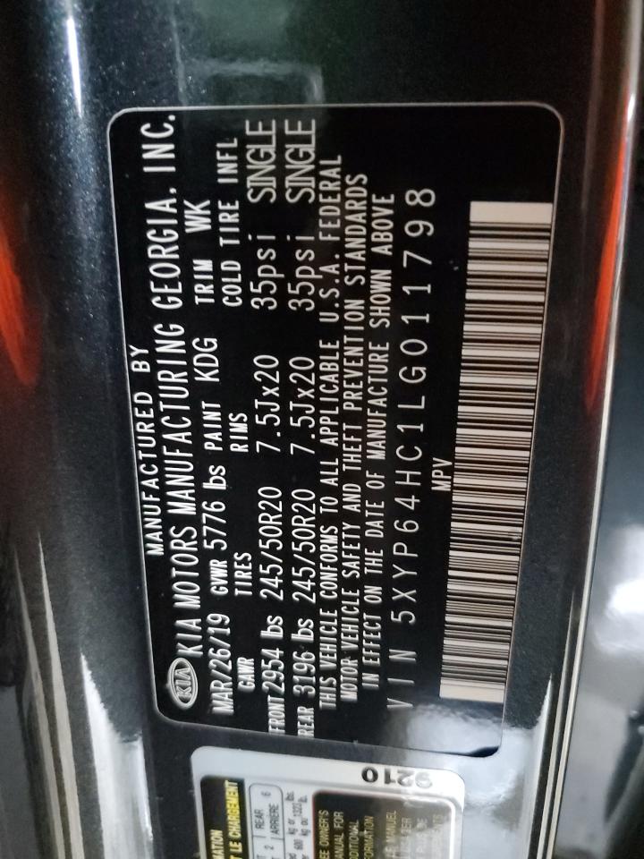 2020 Kia Telluride S VIN: 5XYP64HC1LG011798 Lot: 85547955