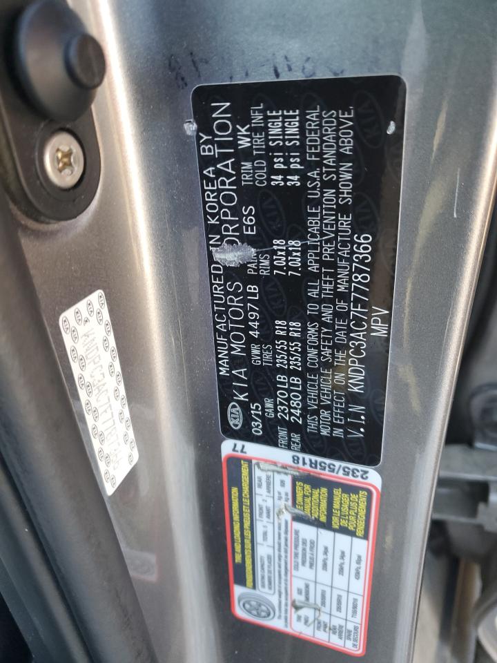 2015 Kia Sportage Ex VIN: KNDPC3AC7F7787366 Lot: 82613335