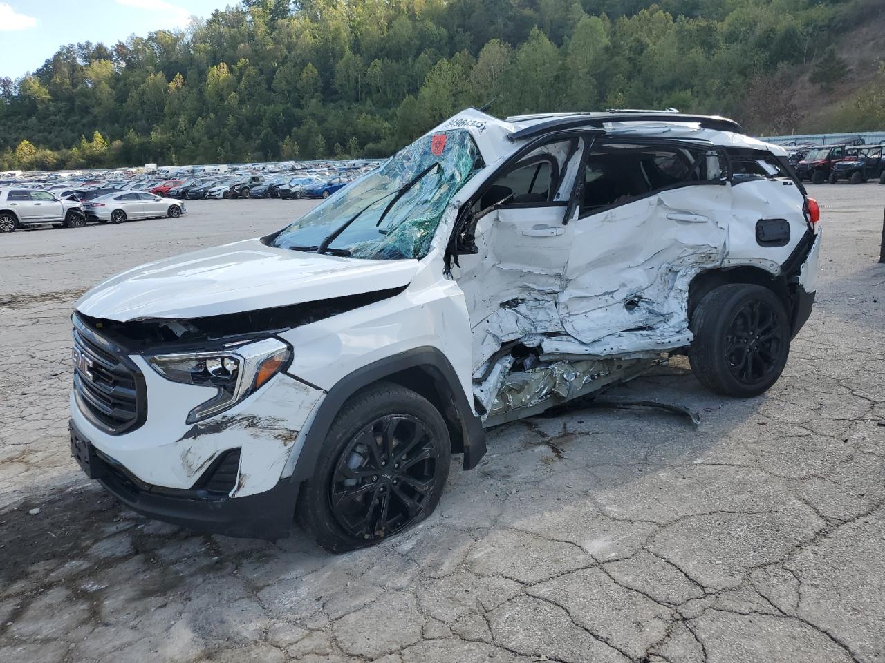 2020 GMC Terrain Sle white null gas 3GKALMEV1LL164912 photo #1