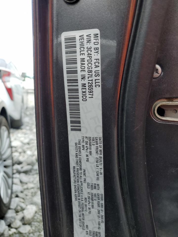 2020 Dodge Journey Crossroad VIN: 3C4PDCGB7LT265971 Lot: 82325715