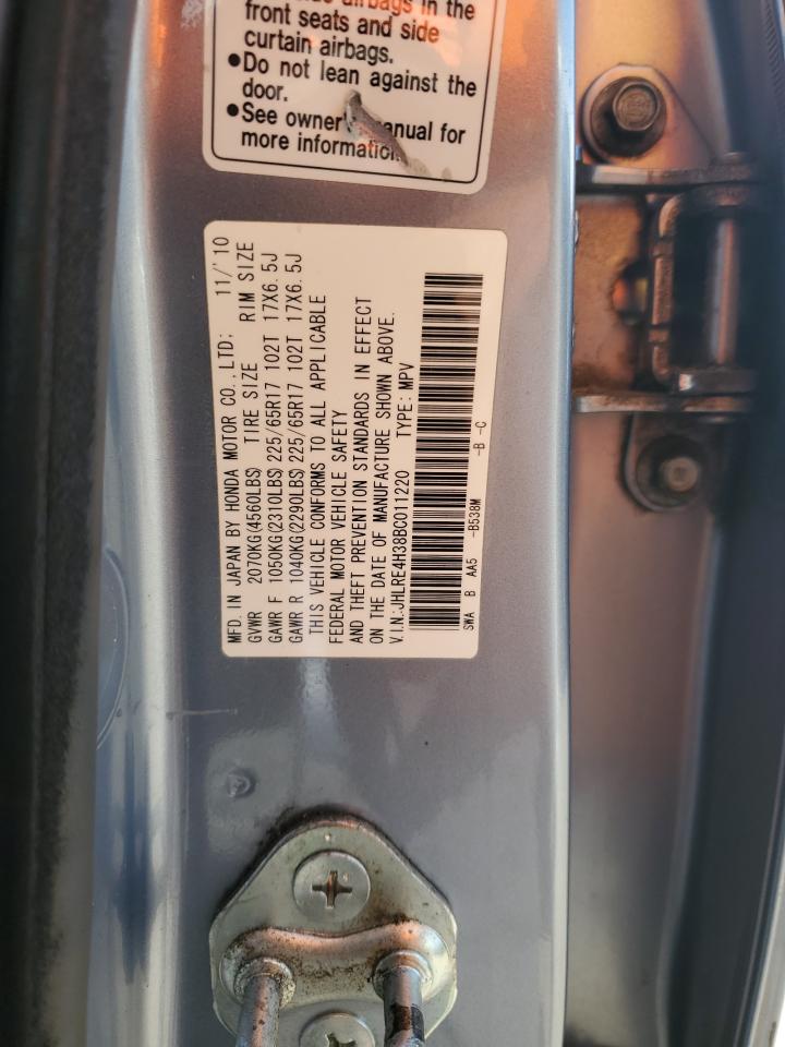 2011 Honda Cr-V Lx VIN: JHLRE4H38BC011220 Lot: 85889195