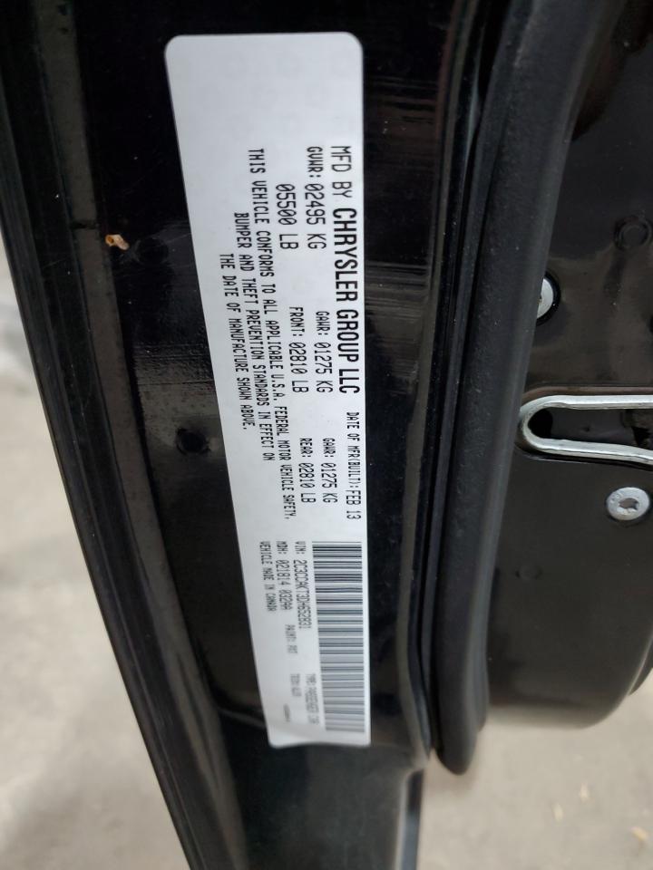 2013 Chrysler 300C VIN: 2C3CCAKT3DH652831 Lot: 89465125