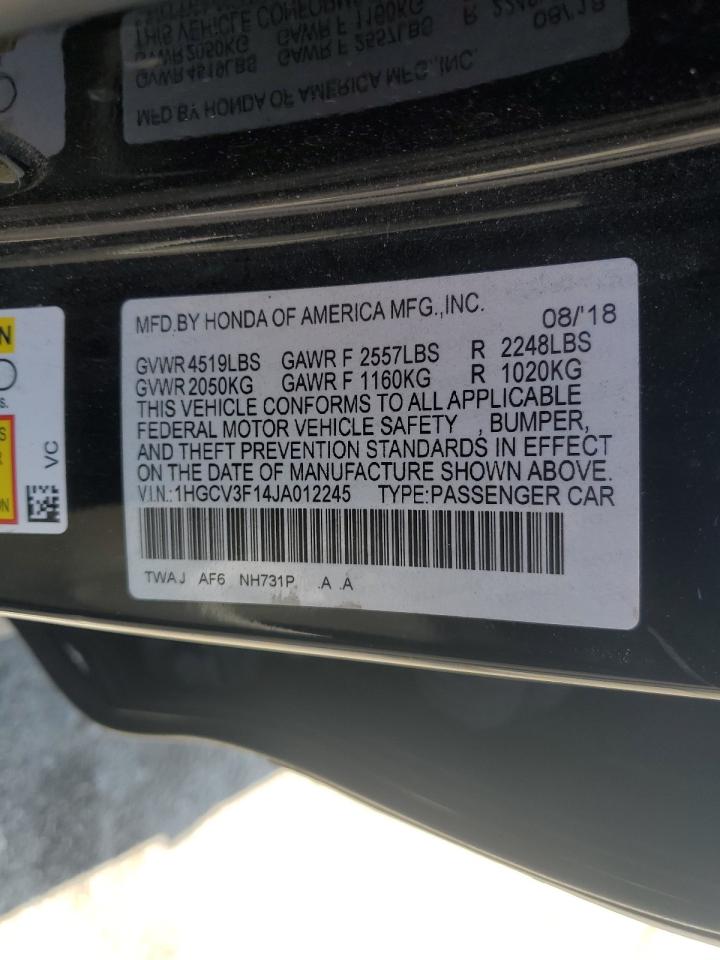 2018 Honda Accord Hybrid VIN: 1HGCV3F14JA012245 Lot: 81989835
