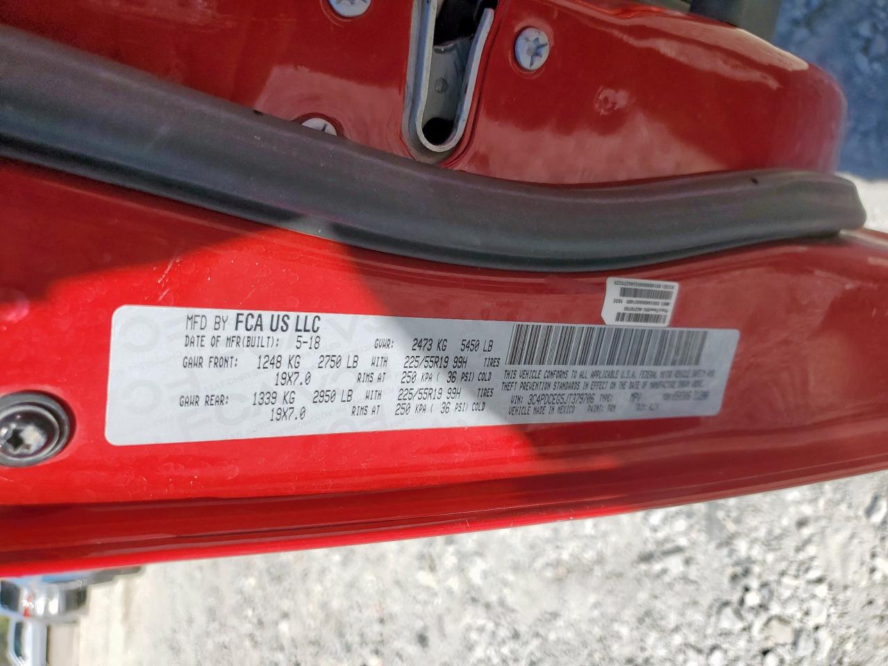 2018 Dodge Journey Gt VIN: 3C4PDCEG5JT379706 Lot: 90361665