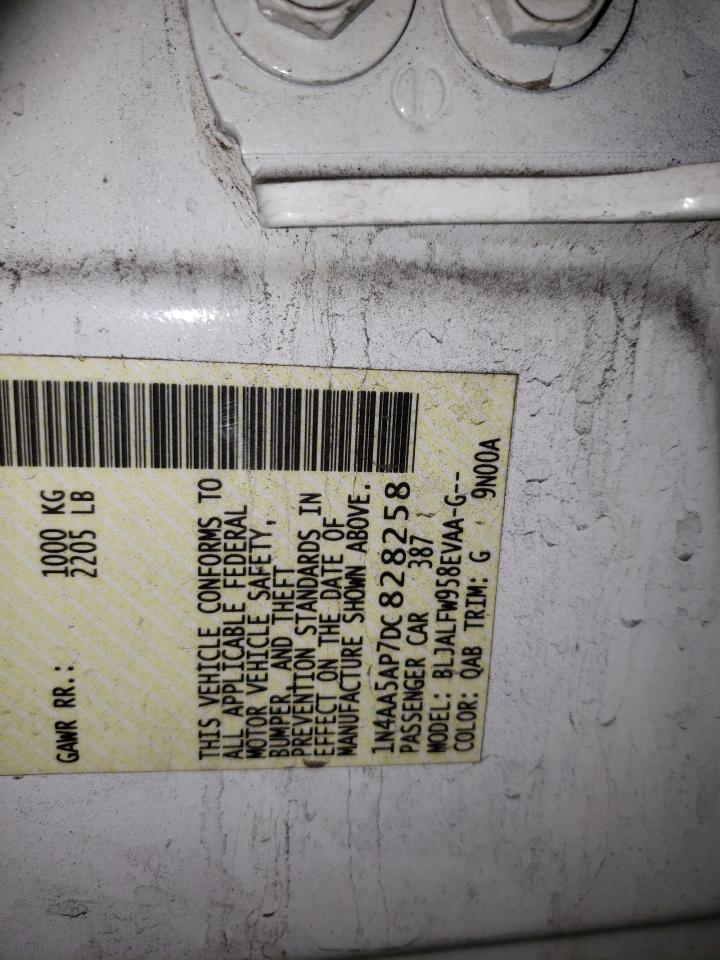 2013 Nissan Maxima S VIN: 1N4AA5AP7DC828258 Lot: 89595845