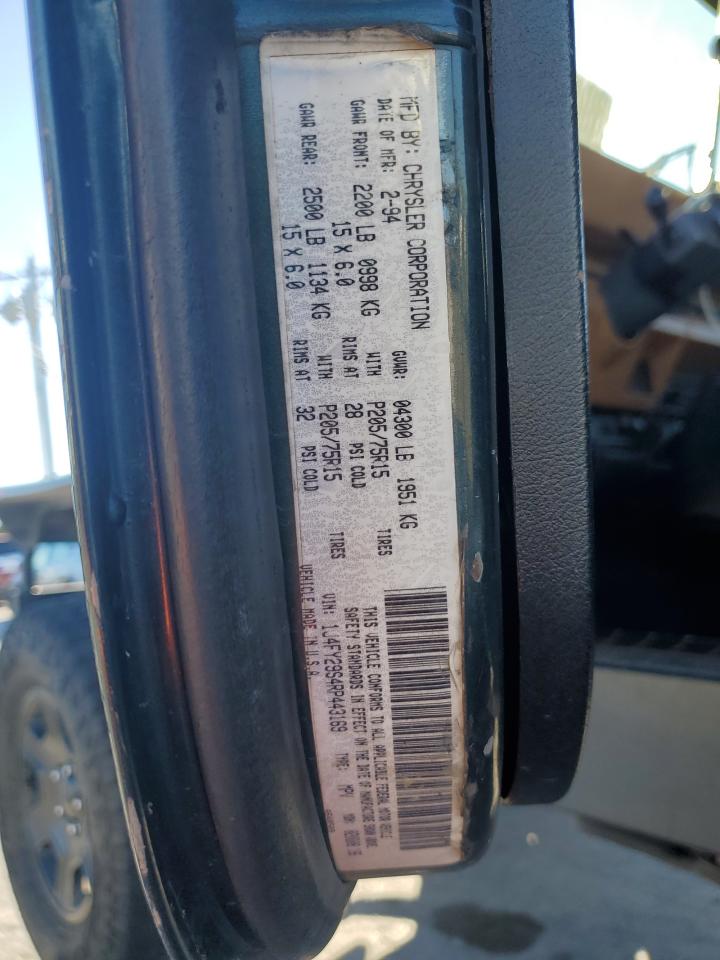 1994 Jeep Wrangler / Yj Se VIN: 1J4FY29S4RP443169 Lot: 89485285