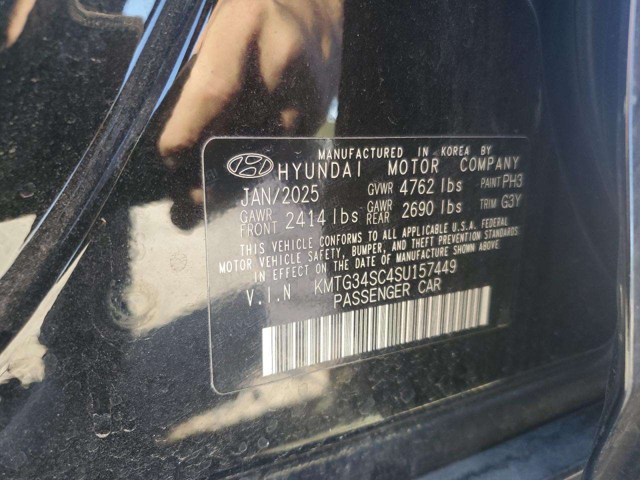 2025 Genesis G70 Base VIN: KMTG34SC4SU157449 Lot: 87105645