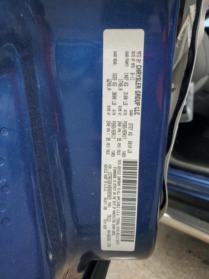 2011 Dodge Dakota Slt VIN: 1D7RE3GK4BS695825 Lot: 85857125