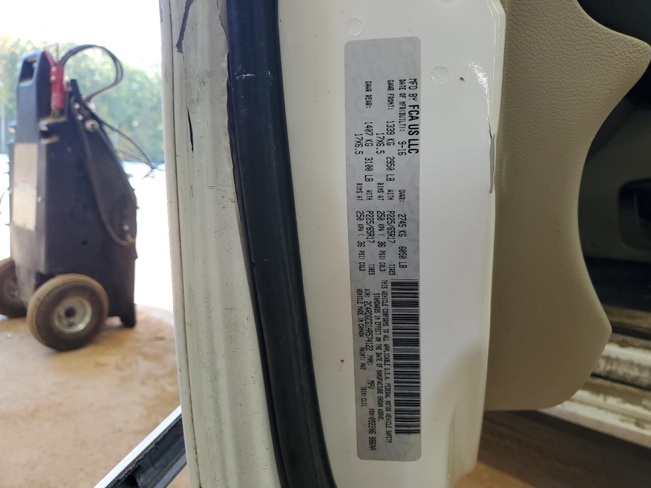 2017 Dodge Grand Caravan Sxt VIN: 2C4RDGCG1HR574122 Lot: 82549475