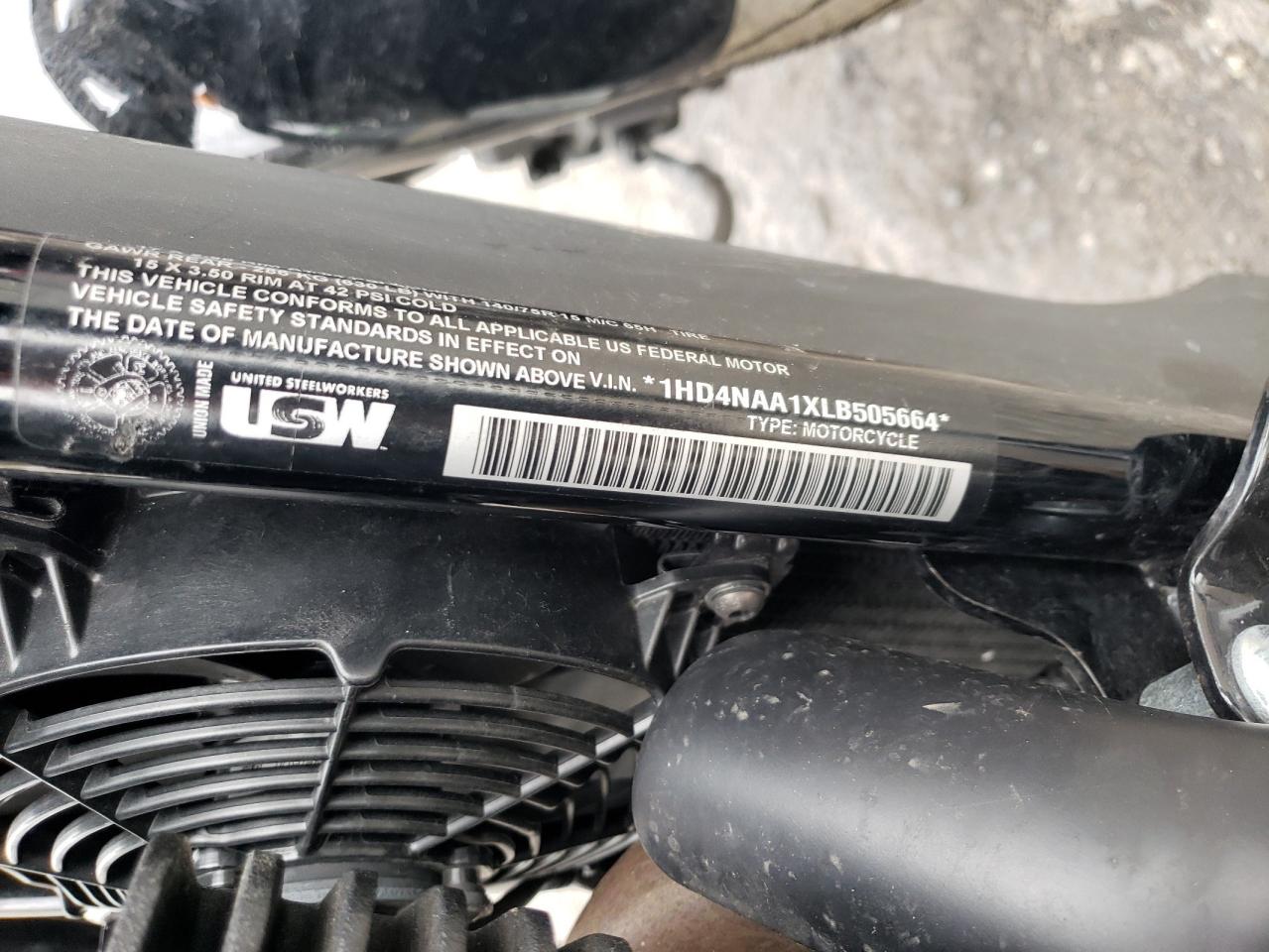 2020 Harley-Davidson Xg500 VIN: 1HD4NAA1XLB505664 Lot: 86434645