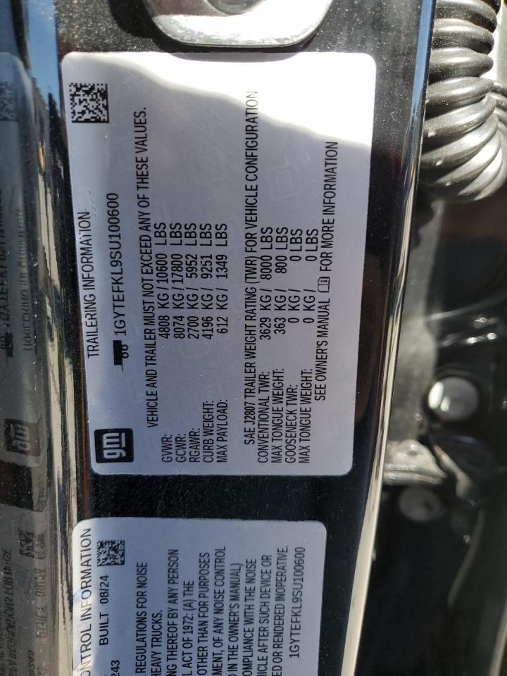 2025 Cadillac Escalade Iq Sport-2 VIN: 1GYTEFKL9SU100600 Lot: 87229945