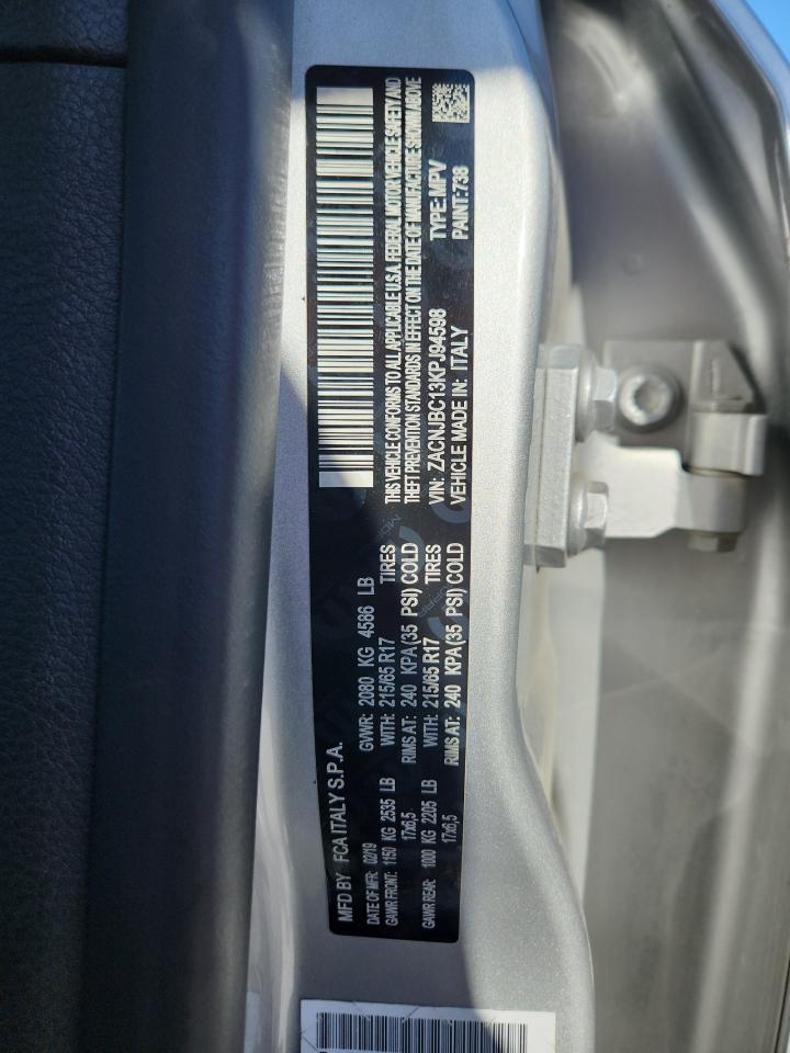 2019 Jeep Renegade Trailhawk VIN: ZACNJBC13KPJ94598 Lot: 87285725