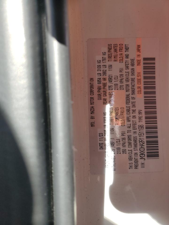 2024 Mazda Cx-90 Premium VIN: JM3KKDHA2R1151198 Lot: 84472555