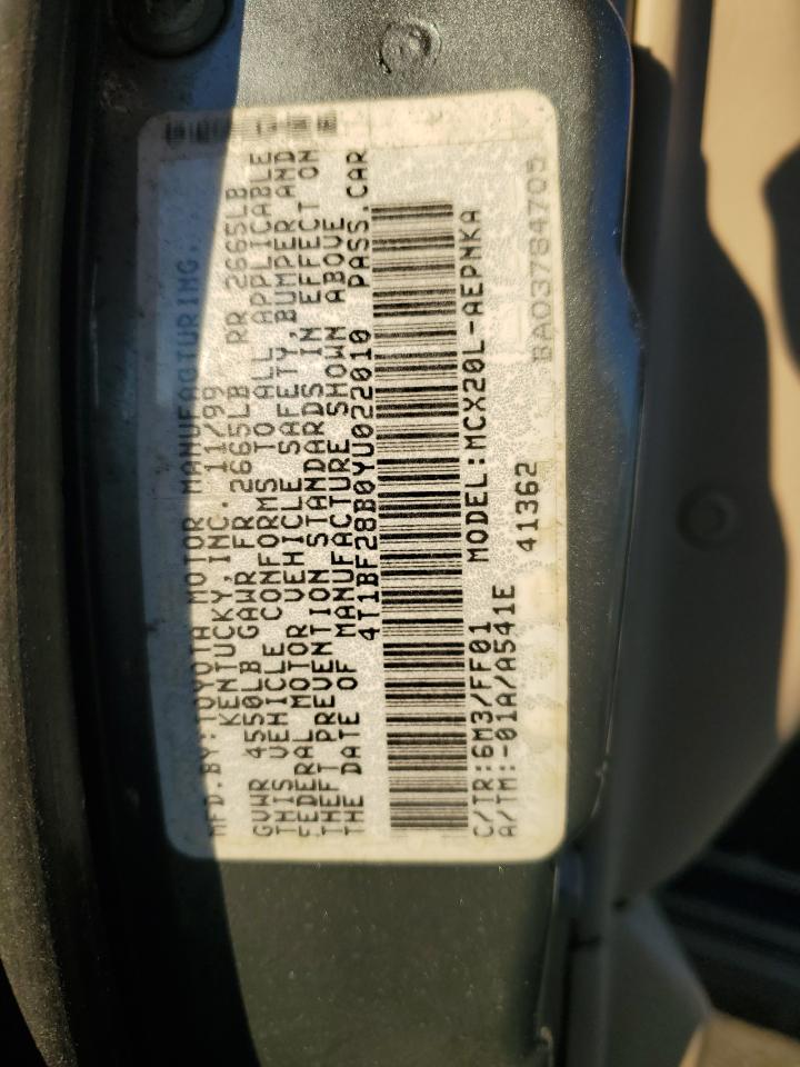 2000 Toyota Avalon Xl VIN: 4T1BF28B0YU022010 Lot: 91830095