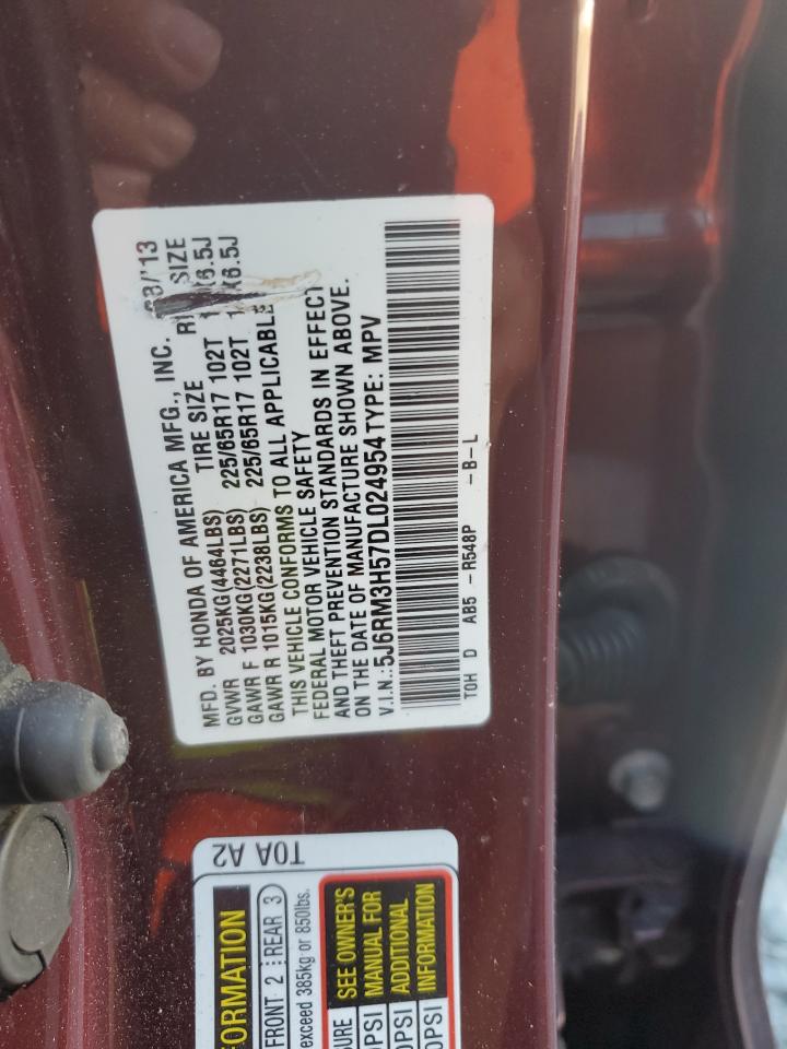 2013 Honda Cr-V Ex VIN: 5J6RM3H57DL024954 Lot: 84654145