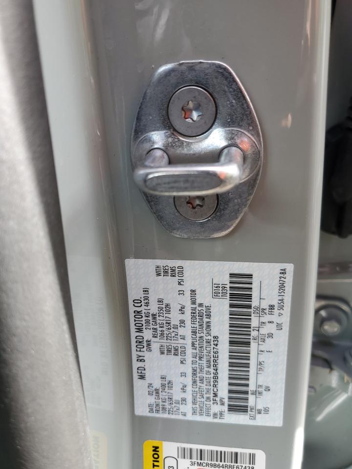 2024 Ford Bronco Sport Big Bend VIN: 3FMCR9B64RRE67438 Lot: 85318885