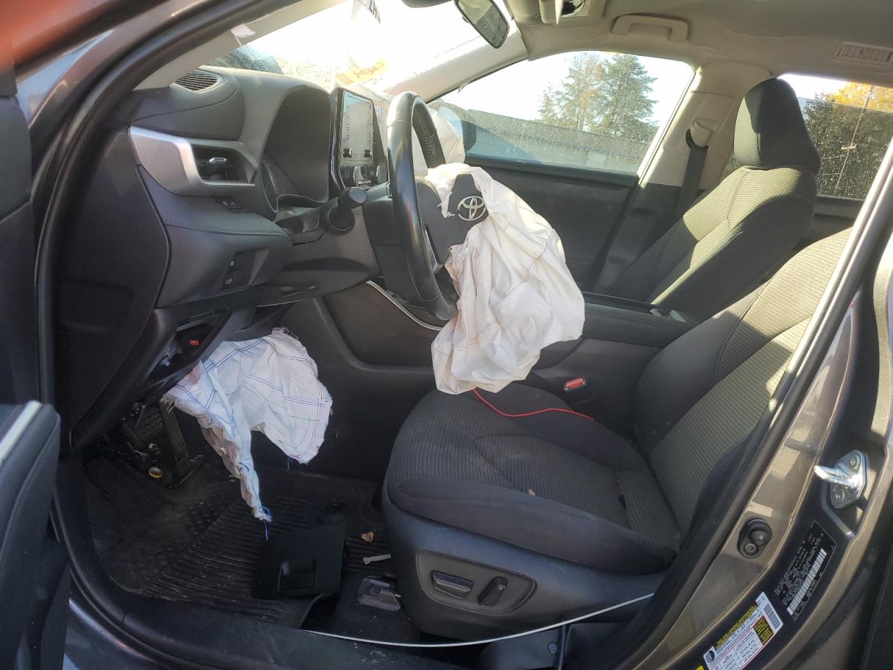 2021 Toyota Highlander Hybrid Le VIN: 5TDBBRCH5MS039727 Lot: 87373805