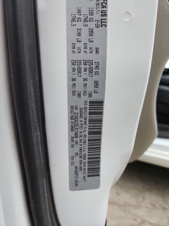 2020 Dodge Grand Caravan Sxt VIN: 2C4RDGCG5LR174606 Lot: 87373305