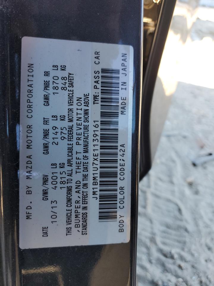 2014 Mazda 3 Sport VIN: JM1BM1U7XE1139161 Lot: 86858245