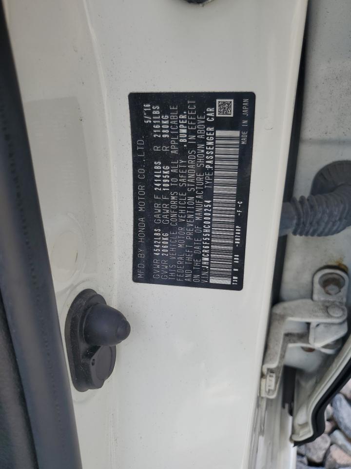 2017 Honda Accord Hybrid Exl VIN: JHMCR6F55HC000254 Lot: 84549035