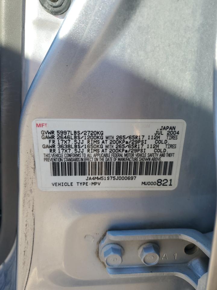2005 Mitsubishi Montero Limited VIN: JA4MW51S75J000697 Lot: 86843015