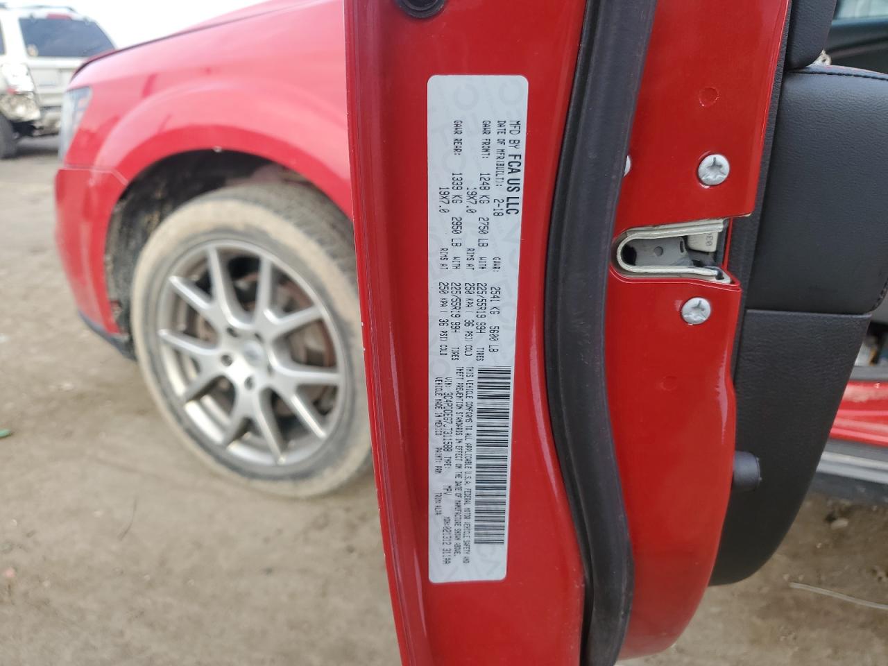 2018 Dodge Journey Gt VIN: 3C4PDDEG7JT311588 Lot: 86822115