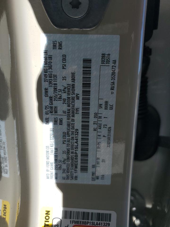 2025 Ford Bronco Outer Banks VIN: 1FMEE8BP1SLA41329 Lot: 86882605