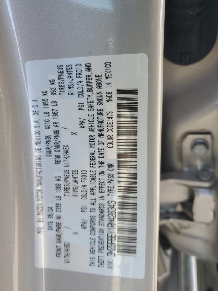 2024 Mazda 3 Premium Plus VIN: 3MZBPBEY1RM428343 Lot: 82725345