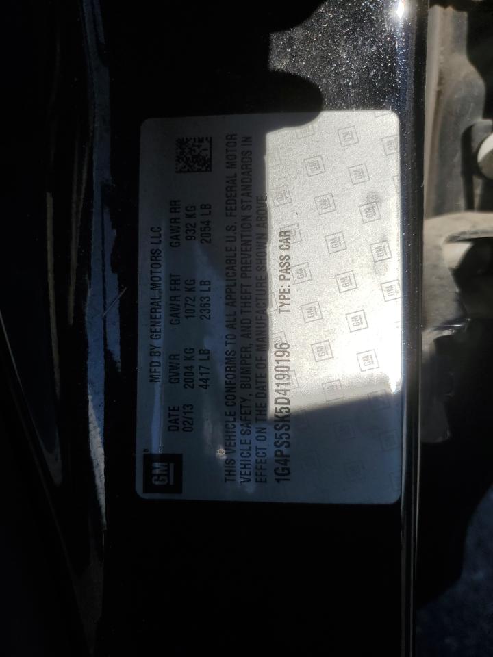 2013 Buick Verano VIN: 1G4PS5SK5D4190196 Lot: 90692595