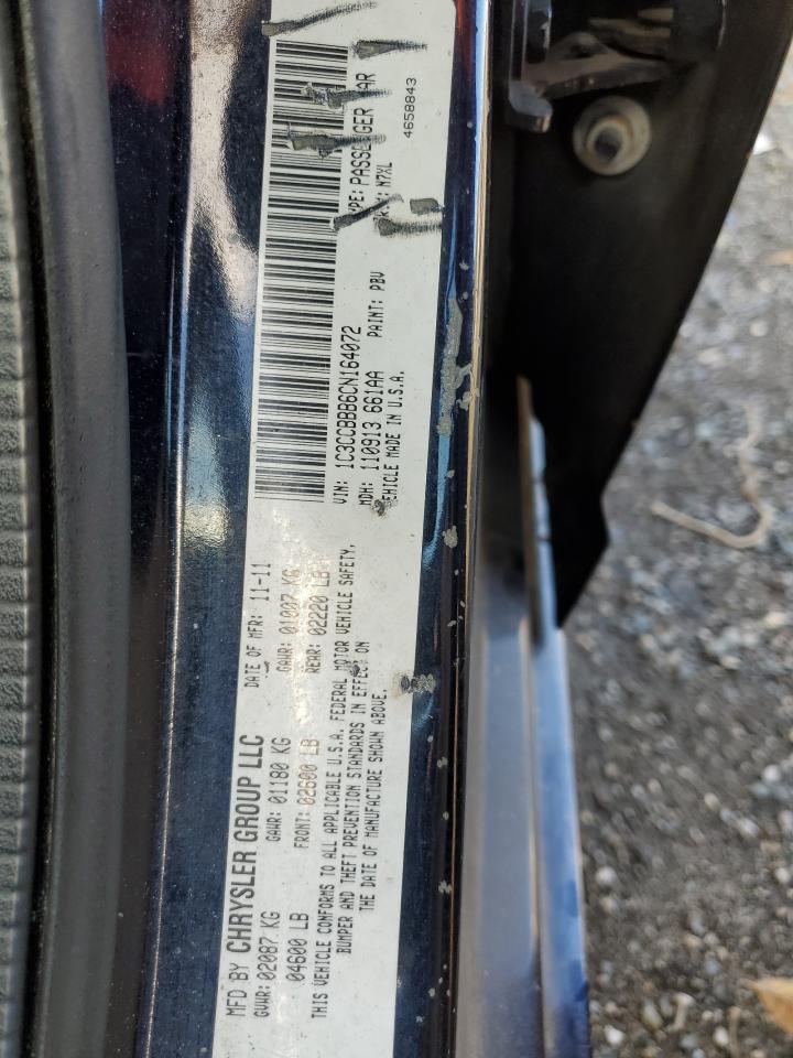 2012 Chrysler 200 Touring VIN: 1C3CCBBB6CN164072 Lot: 87192455