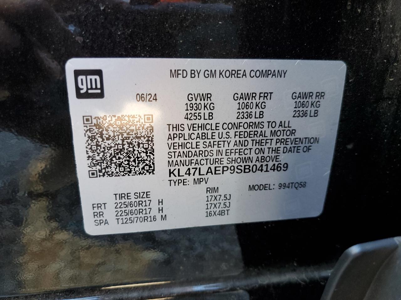 2025 Buick Envista Preferred VIN: KL47LAEP9SB041469 Lot: 84728265