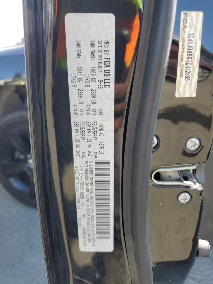 2017 Jeep Compass Sport VIN: 1C4NJDBB9HD142893 Lot: 85131205