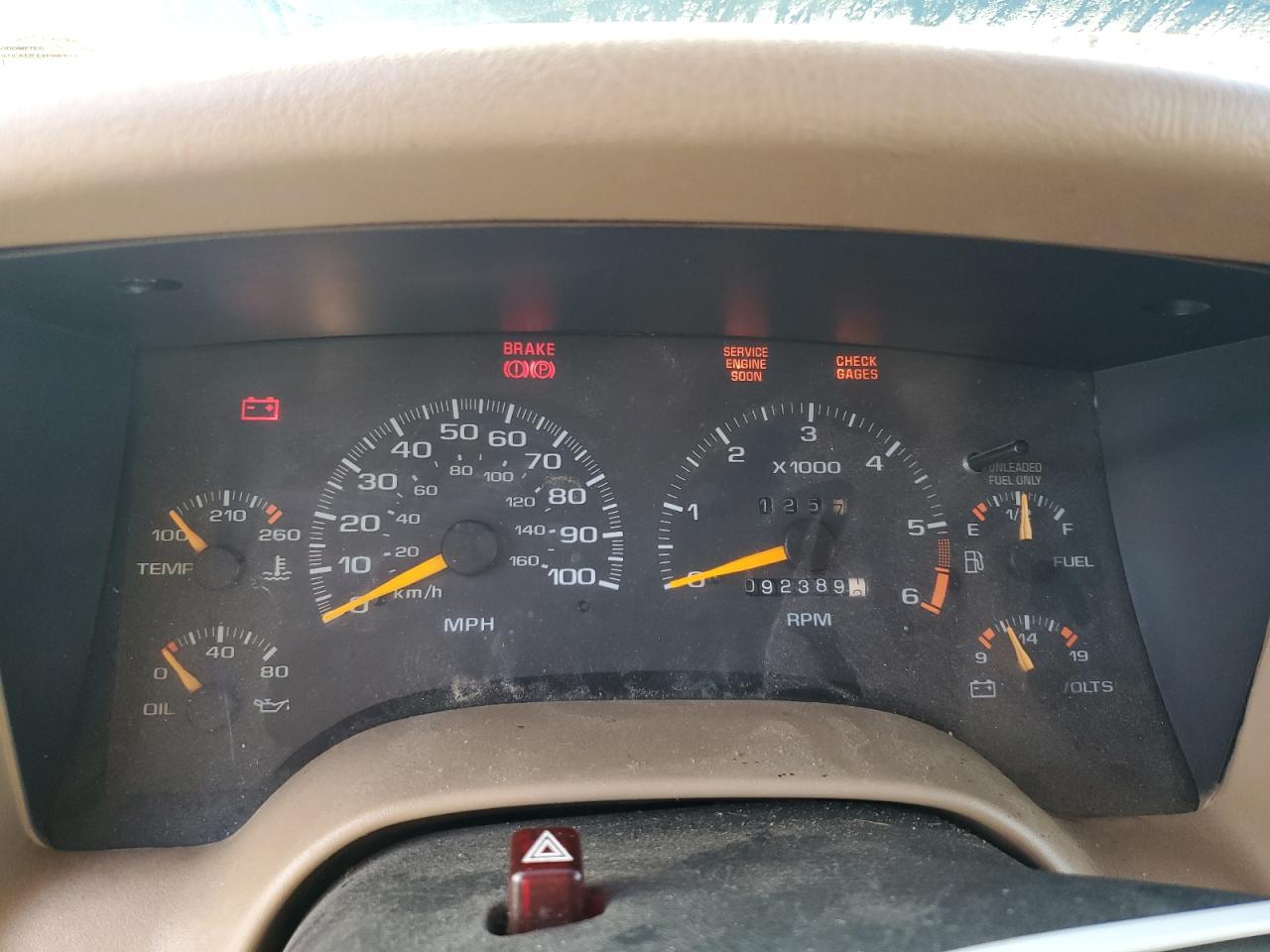 1997 Chevrolet Blazer VIN: 1GNCT18W6VK121296 Lot: 86442035